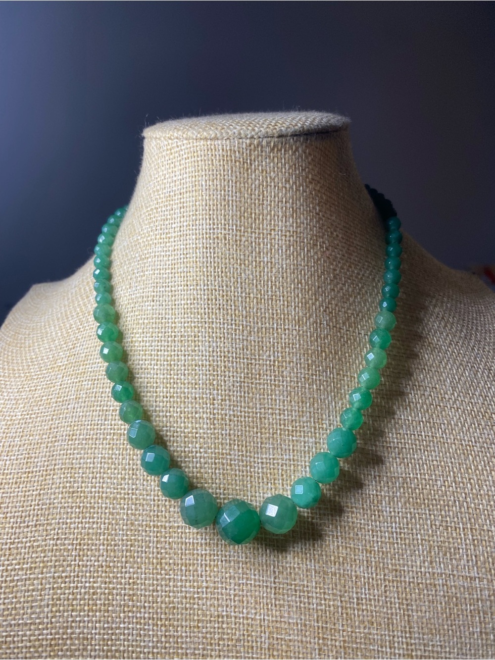 Jadeite Tested Graduated Necklace